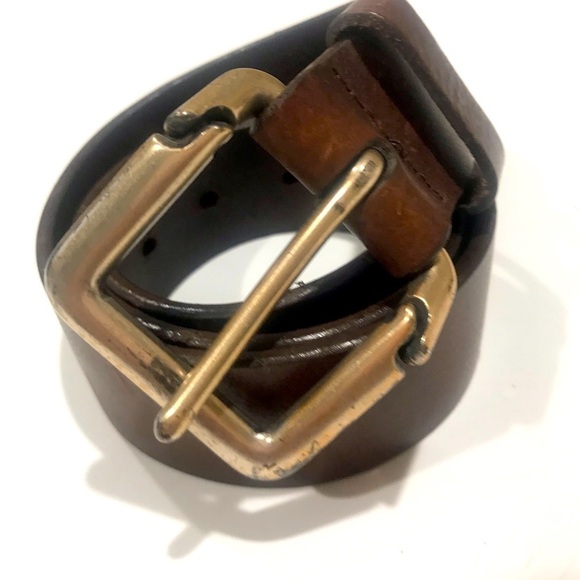 Polo brown leather belt 32” - Picture 1 of 6